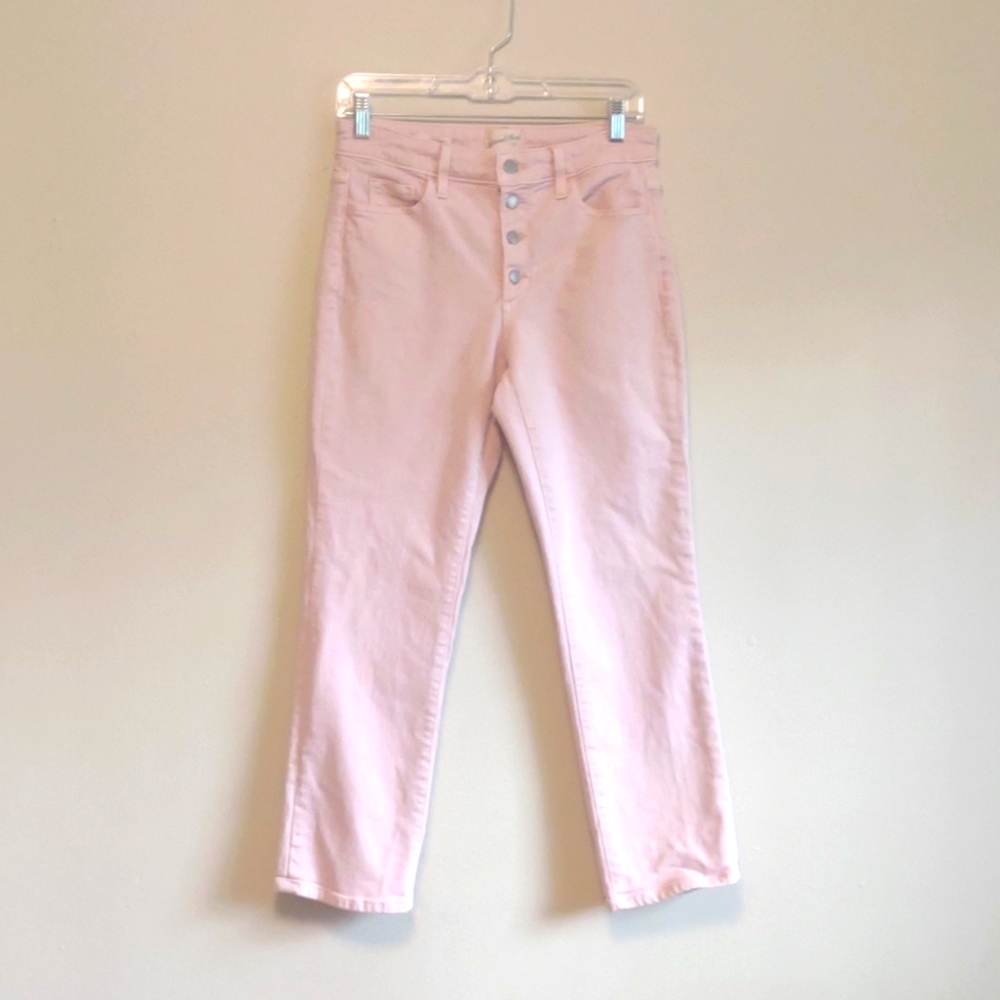Universal Thread jeans Size 2/26 pastel pink high rise slim straight button-fly - Picture 1 of 9